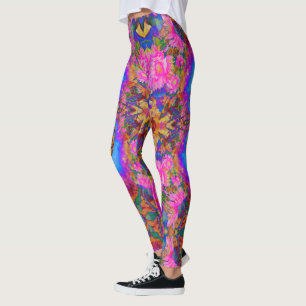 Sonnenblumenfelder für immer - rosa leggings