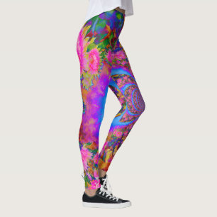 Sonnenblumenfelder für immer - rosa leggings