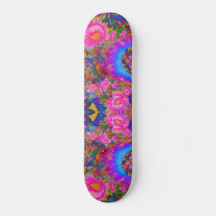Sonnenblumenfelder für immer - rosa skateboard