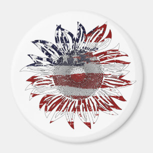 Sonnenblumenflagge Magnet