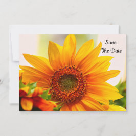 Sonnenblumenflatter Save the Date Karte