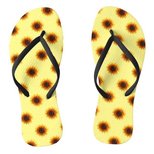 Sonnenblumenflecken Flip Flops (Fußbett)