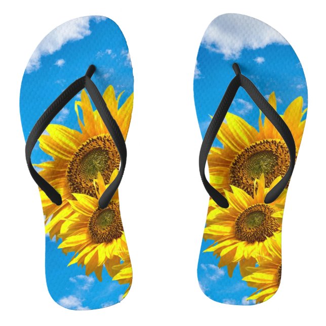 Sonnenblumenflora Flip Flops (Fußbett)
