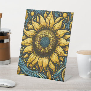 Sonnenblumenfreuden Sockelschild