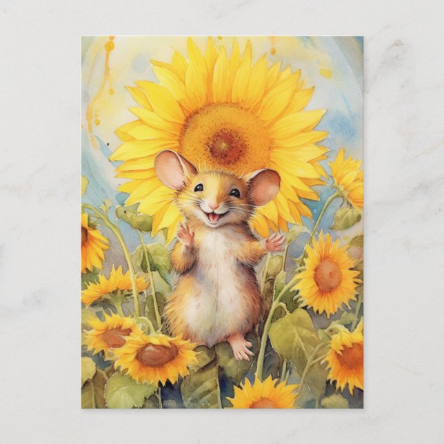 Sonnenblumengarten 6 von 17 postkarte (Vorderseite)