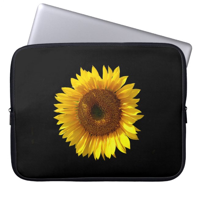 Sonnenblumengehäuse Laptopschutzhülle (Vorderseite)