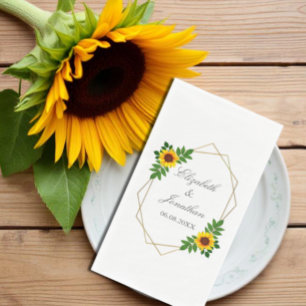 Sonnenblumengeometrie Serviette