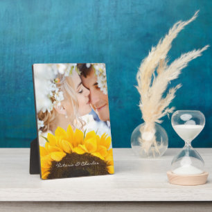 Sonnenblumengeschenke Fotoplatte