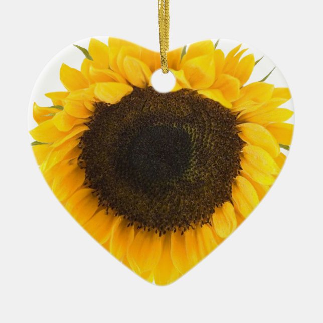 Sonnenblumengeschenke Keramikornament (Vorne)