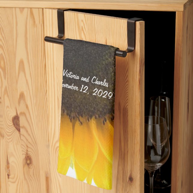 Sonnenblumengeschenke Küchentuch (Drittel gefaltet)