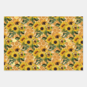 Sonnenblumengeschenke   Mach es wie eine Sonnenblu Geschenkpapier Set