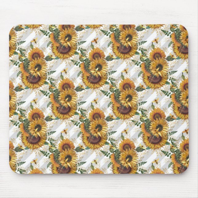 Sonnenblumengeschenke | Sehen Sie sich Sonnenblume Mousepad (Vorne)