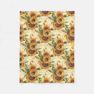 Sonnenblumengeschenke Sonnenblumenumrundung Fleecedecke
