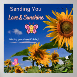 SONNENBLUMENGREETINGS ONLINE + POSTER