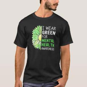 Sonnenblumengrün trage ich grün für psychische Ges T-Shirt