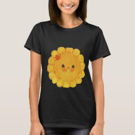 Sonnenblumengrundschwarz Abschlag von hoher Qualit T-Shirt