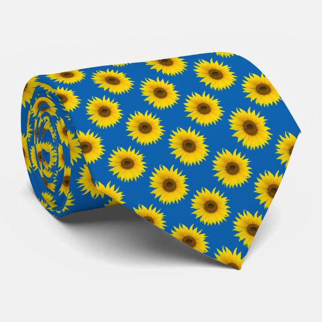 Sonnenblumenhintergrund Krawatte (Gerollt)