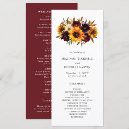 Sonnenblumenhochzeit im Rustikal Programm