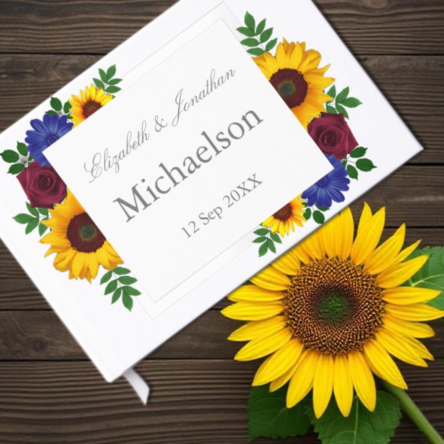 Sonnenblumenhochzeit Rose Gästebuch (Von Creator hochgeladen)