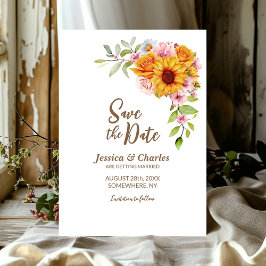 Sonnenblumenhochzeit Rose Save The Date