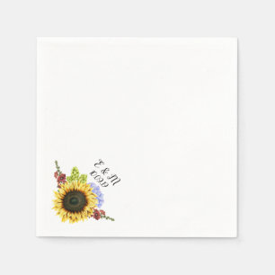 Sonnenblumenhochzeit Serviette