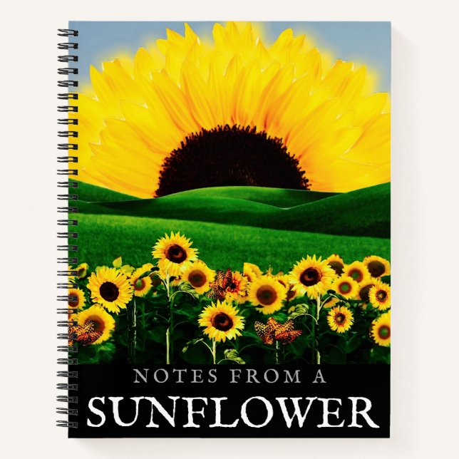 SONNENBLUMENHÜGEL NOTIZBUCH (Vorderseite)