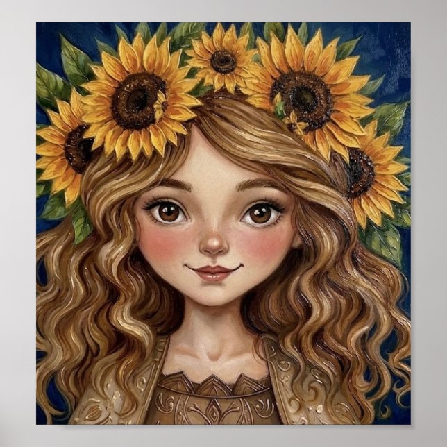 Sonnenblumenjungfer Poster (Vorne)