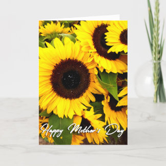 Sonnenblumenkarte für Mutter Foto Dankeskarte