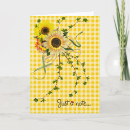 Sonnenblumenkarte Karte
