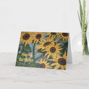 Sonnenblumenkarte Karte