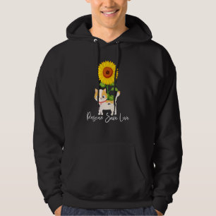 Sonnenblumenkatze Rettend Liebe Adoptier Hoodie