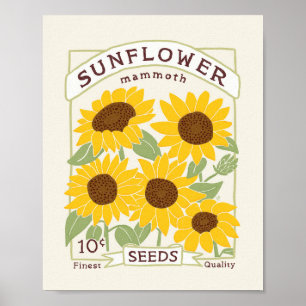 Sonnenblumenkernbesteck Poster