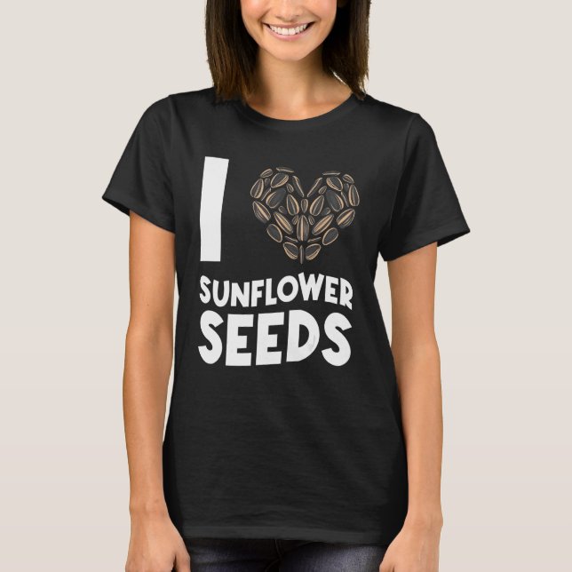 Sonnenblumenkerne Snacks Niedlich T-Shirt (Vorderseite)