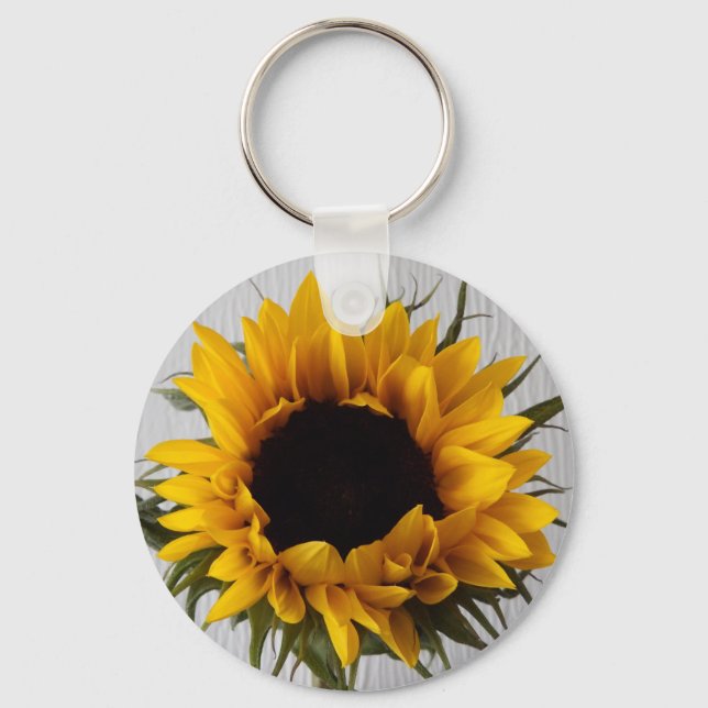 Sonnenblumenkeyring Schlüsselanhänger (Vorderseite)