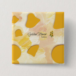 Sonnenblumenknopf Button