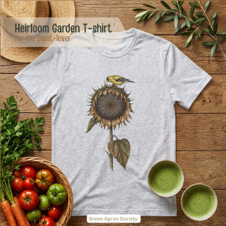 Sonnenblumenkopf Botanik Tri-Blend Shirt