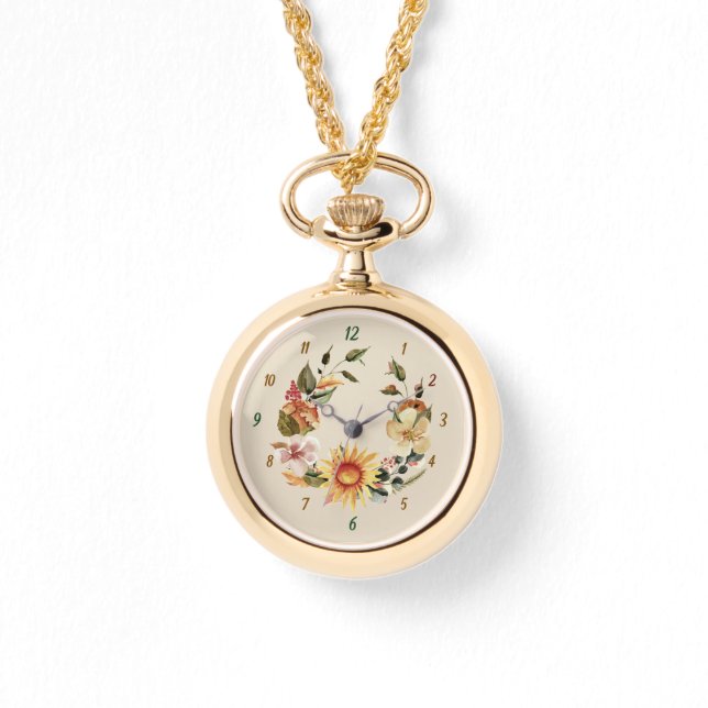 Sonnenblumenkranz  armbanduhr (Vorderseite)