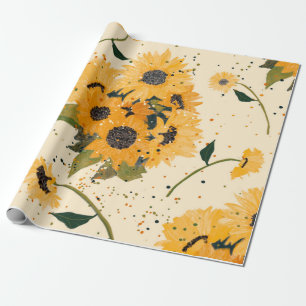 Sonnenblumenlächeln Geschenkpapier