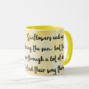 Sonnenblumenliebhaber, helle Küchendekoration Tasse