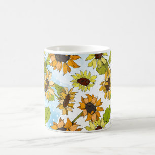 Sonnenblumenliebhaber Sonnenschein, helle Küchende Kaffeetasse