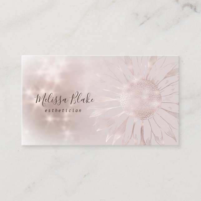 Sonnenblumenlogo Visitenkarte (Vorderseite)