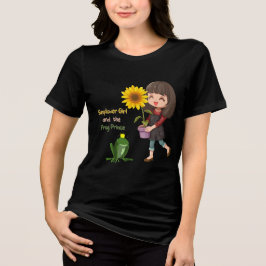 Sonnenblumenmädchen und Froschprinz Tri-Blend Shirt