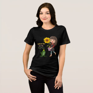 Sonnenblumenmädchen und Froschprinz Tri-Blend Shirt