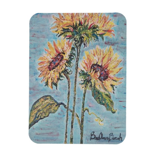 Sonnenblumenmagnet Magnet (Vertikal)