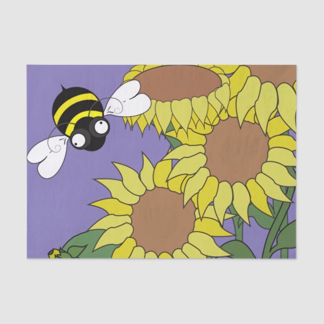 Sonnenblumenmatte Seidenpapier (Vorderseite)