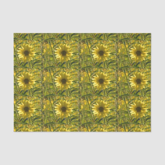 Sonnenblumenmatte Seidenpapier (Vorderseite)