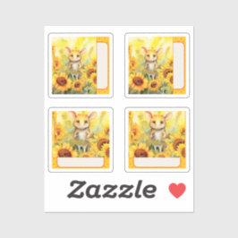 Sonnenblumenmaus Aufkleber