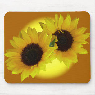 Sonnenblumenmaus Pad Schöne Gelbe Blume Geschenke Mousepad