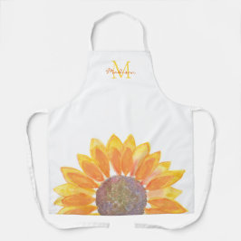 Sonnenblumenmonogramm Schürze