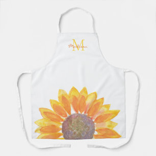 Sonnenblumenmonogramm Schürze
